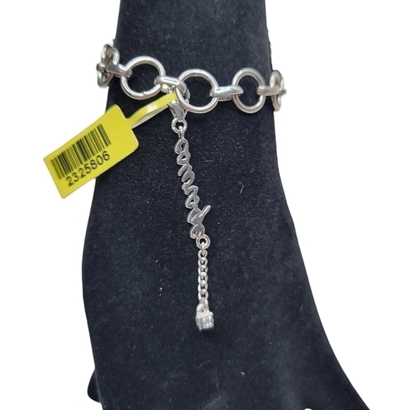 NWT .925 Sterling Silver "Courage" Dangle Bracelet Charm (Charm Only) - Picture 3 of 4